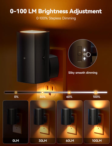 Brightown Aora Night Light activates automatically with dusk-to-dawn sensing at night