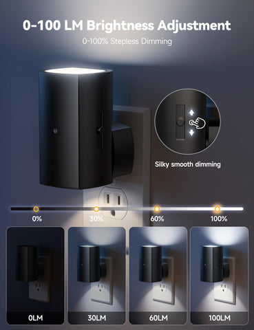 Brightown Aora night light with dusk-to-dawn sensor for automatic illumination