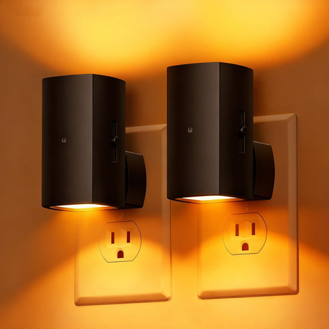 Brightown Aora Night Light with rotating plug for flexible outlet use