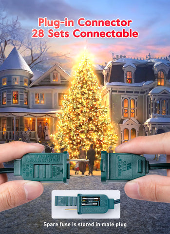 Brightown C7 clear LED weatherproof plastic housing stays durable outdoors.