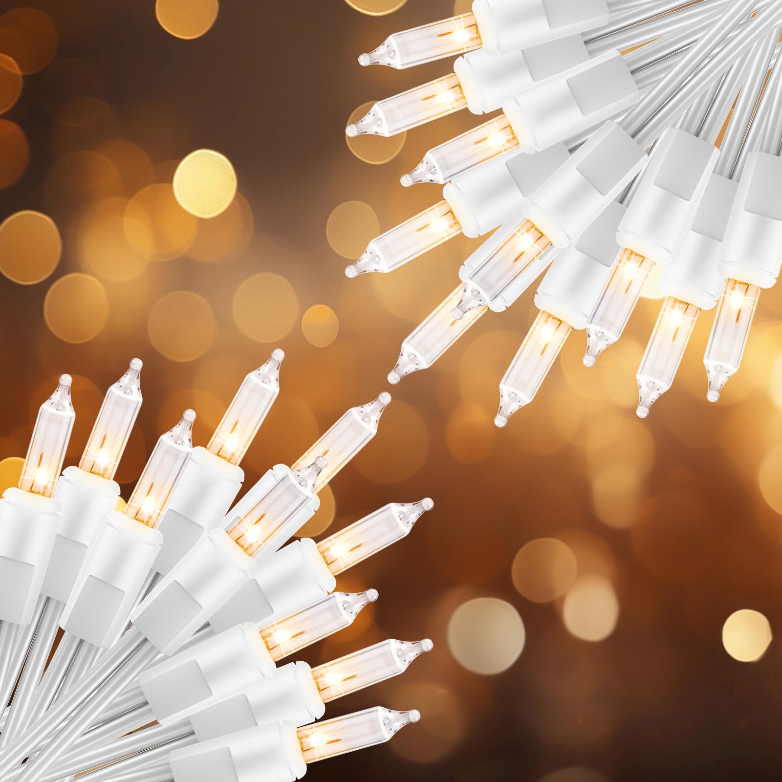 Brightown 50-count clear warm white string lights for indoor and outdoor decoration
