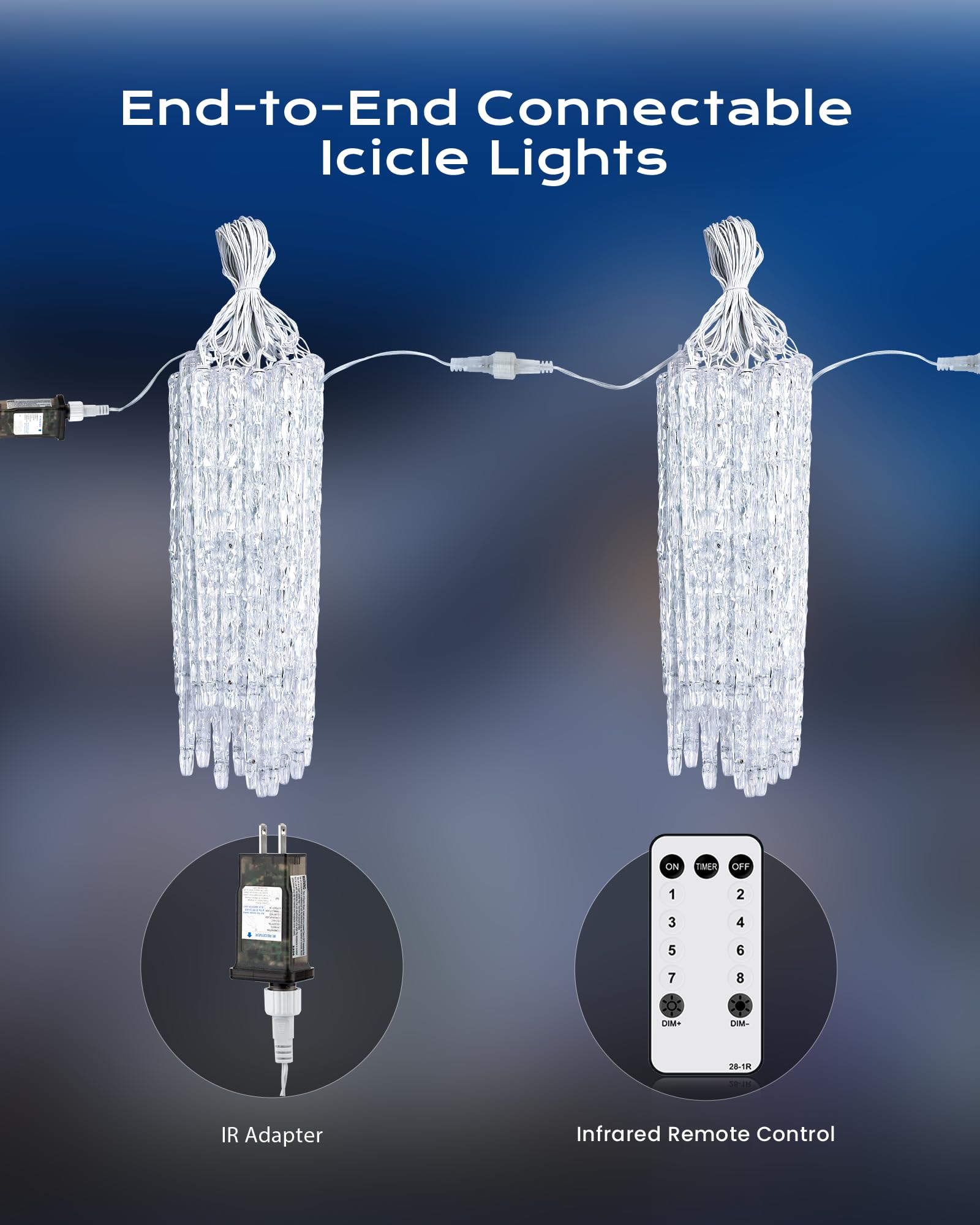Brightown commercial icicle decor for cafes and hotels