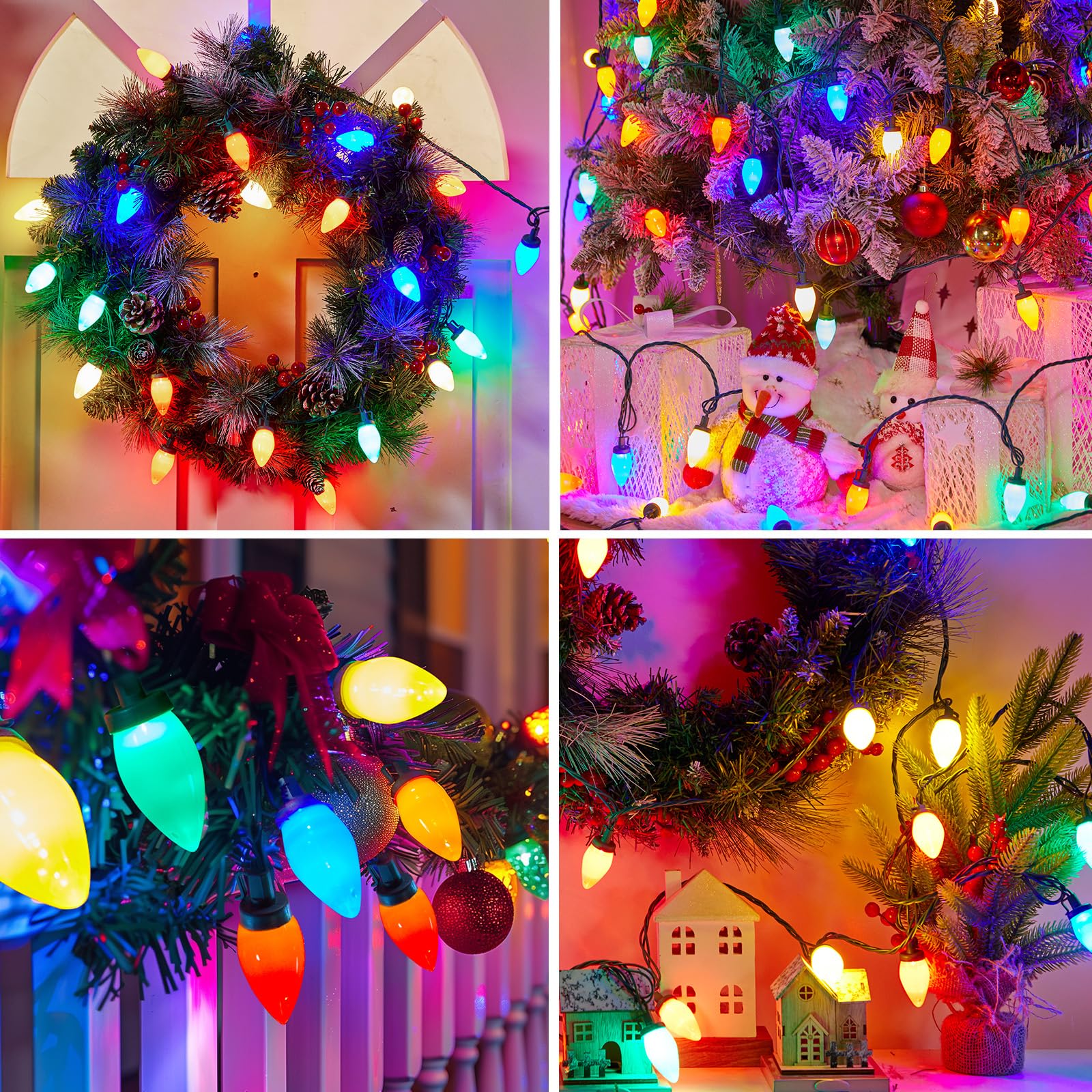 Brightown C9 bulbs are removable for easy maintenance during holidays.