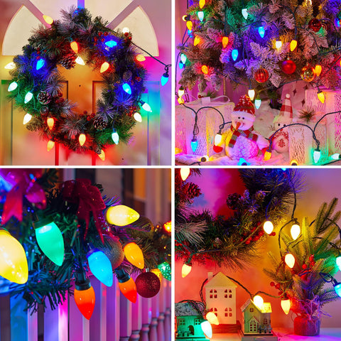 Brightown C9 bulbs are removable for easy maintenance during holidays.