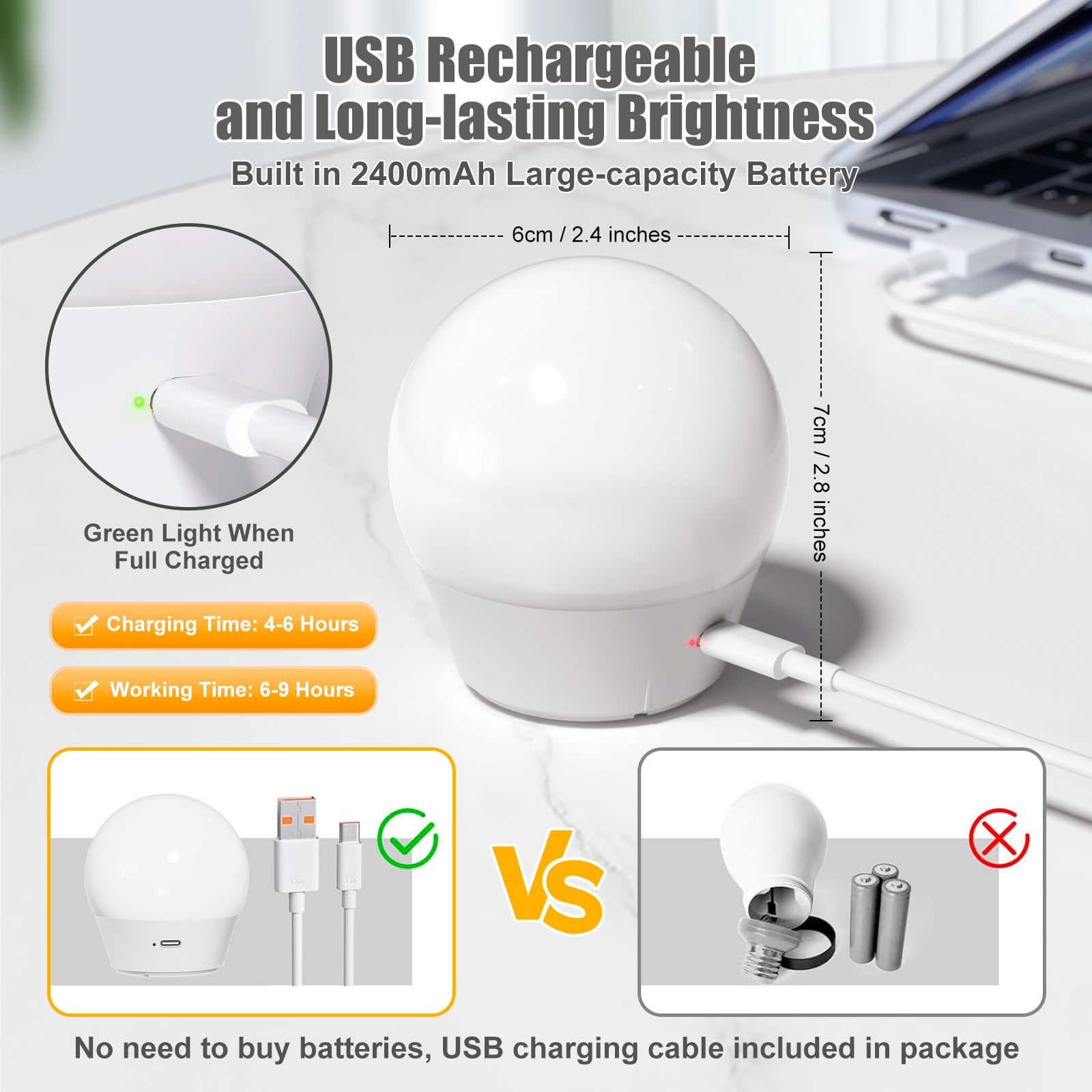 Brightown E26 three-color temperature bulb displaying warm, natural, and cool light.