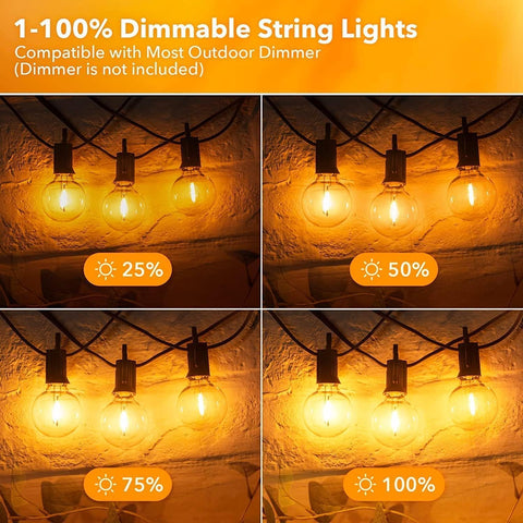 Brightown easy-hang sockets simplify mounting on patios and decks.