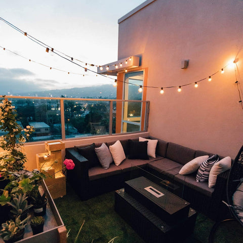 Brightown quick-install lights with hooks and ties for easy setup