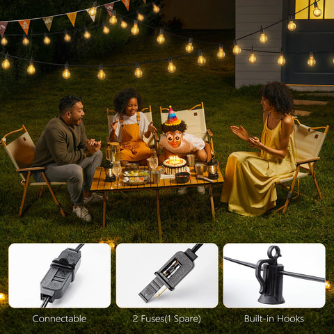 Brightown easy installation hanging lights for tents, balconies, or cafes
