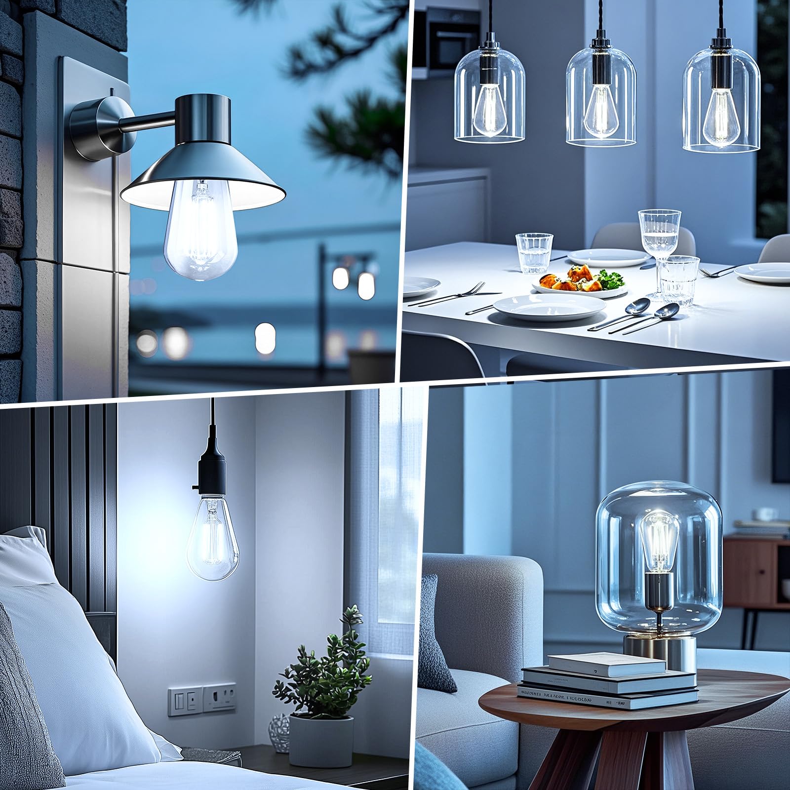 Brightown Edison bulbs in pendant lighting create inviting ambiance.