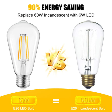 Brightown Edison bulb IP65 rated for indoor and outdoor use
