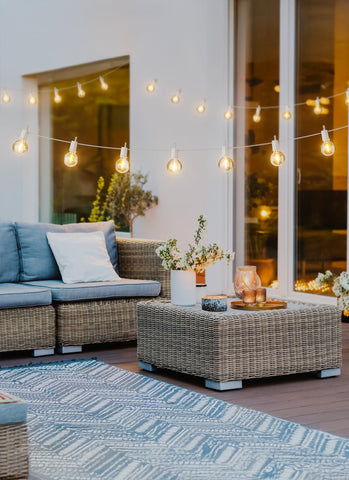 Brightown G40 shatterproof bulbs glow softly for outdoor lighting
