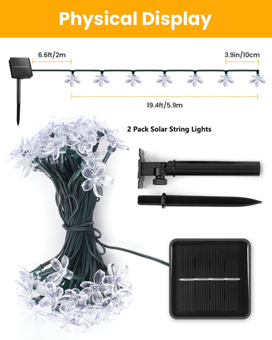 Brightown IP65 waterproof lights endure weather for year-round garden decorating