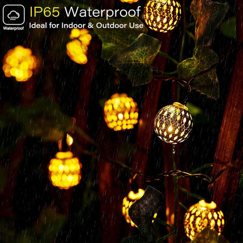 Brightown IP65 waterproof outdoor lights withstand rain and snow for year-round use.