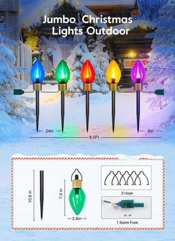 Brightown five-hook set for easy hanging on walls or eaves