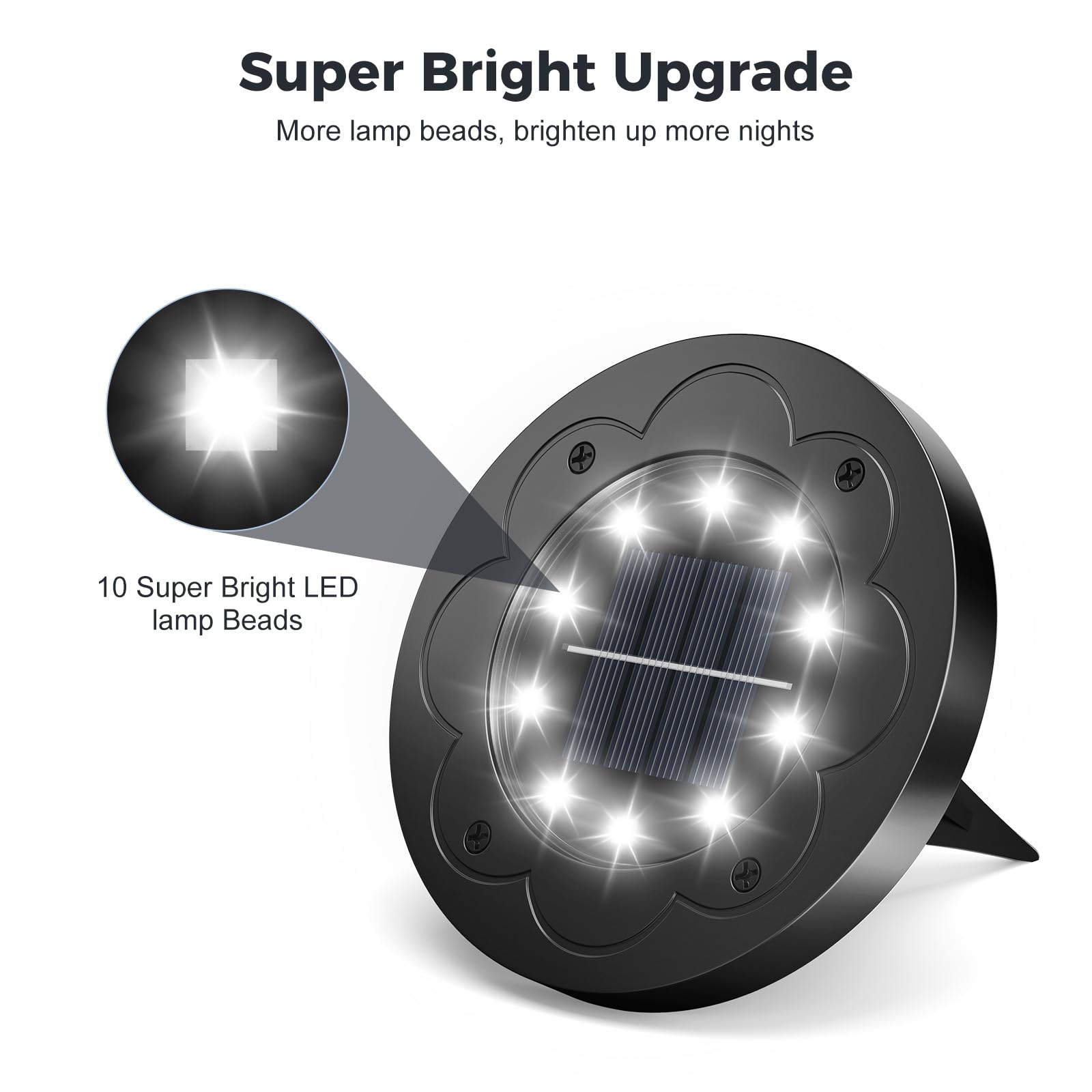 Brightown driveway and patio light delivers clear walkway lighting.