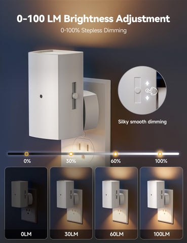 Brightown night light detects dusk and dawn for automatic operation