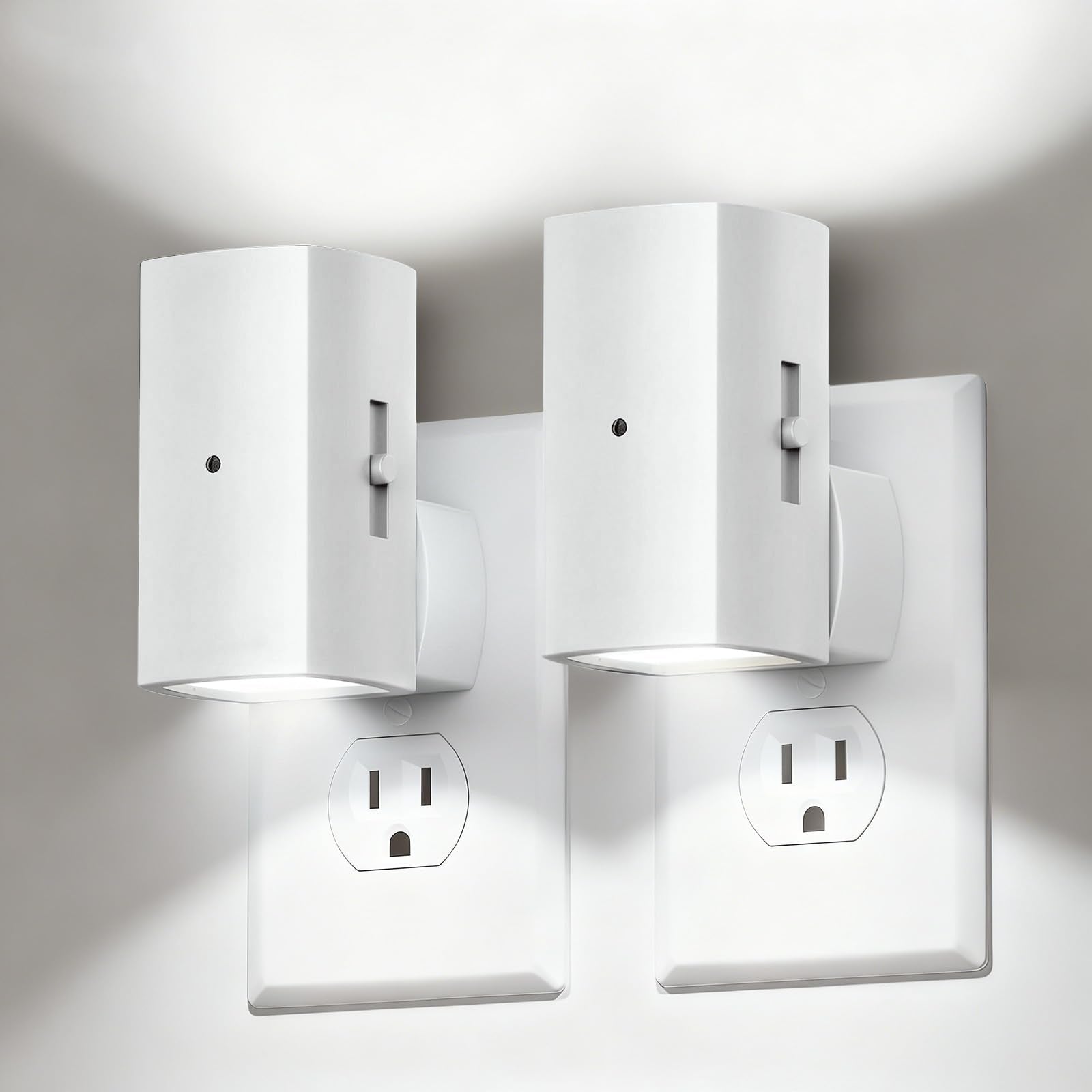 Brightown night light with rotating plug for hallway placement and flexibility