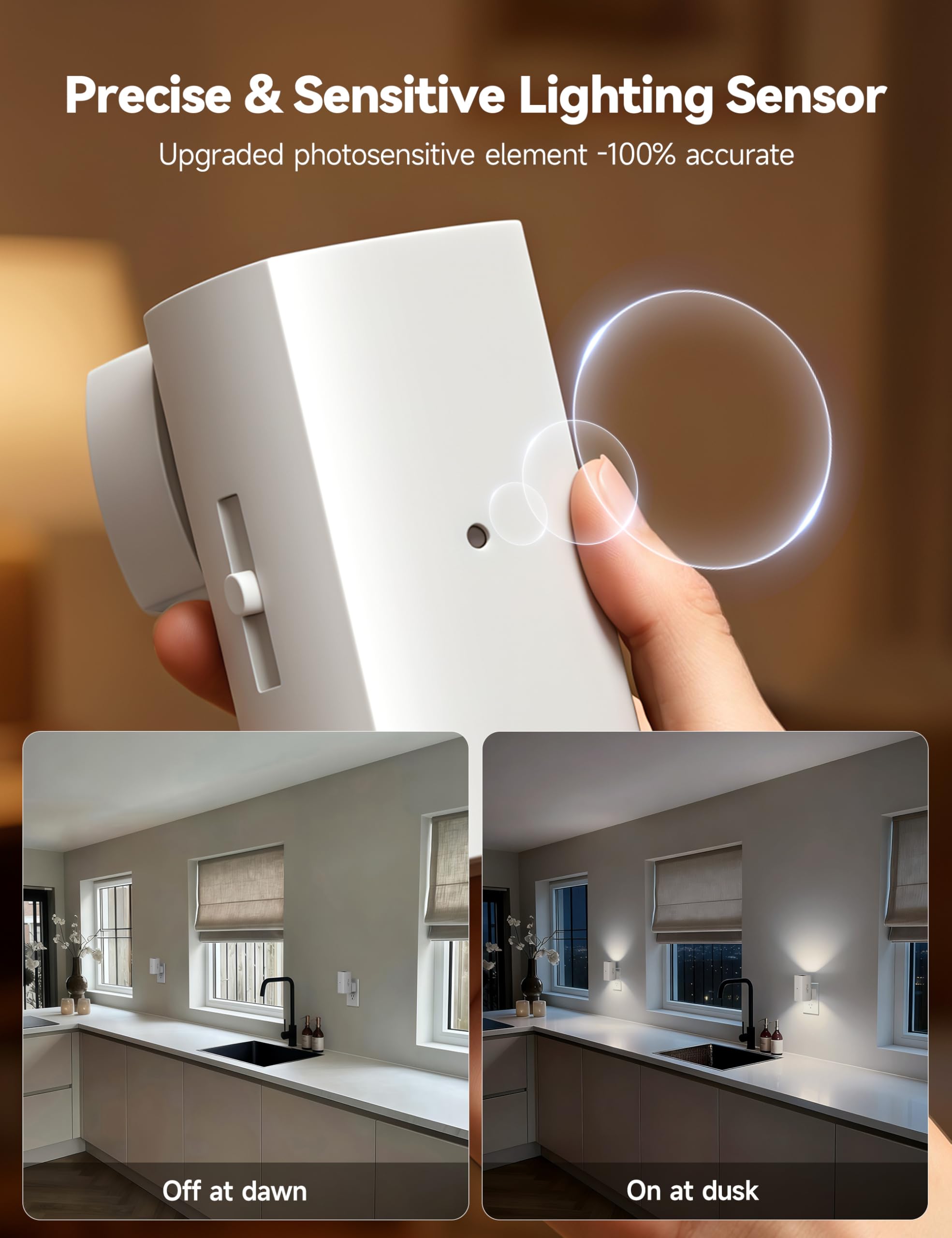 Brightown night light with stepless dimming adjusts brightness from soft to bright