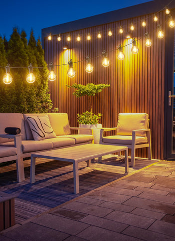 Brightown warm glow enhances nighttime garden spaces after dusk