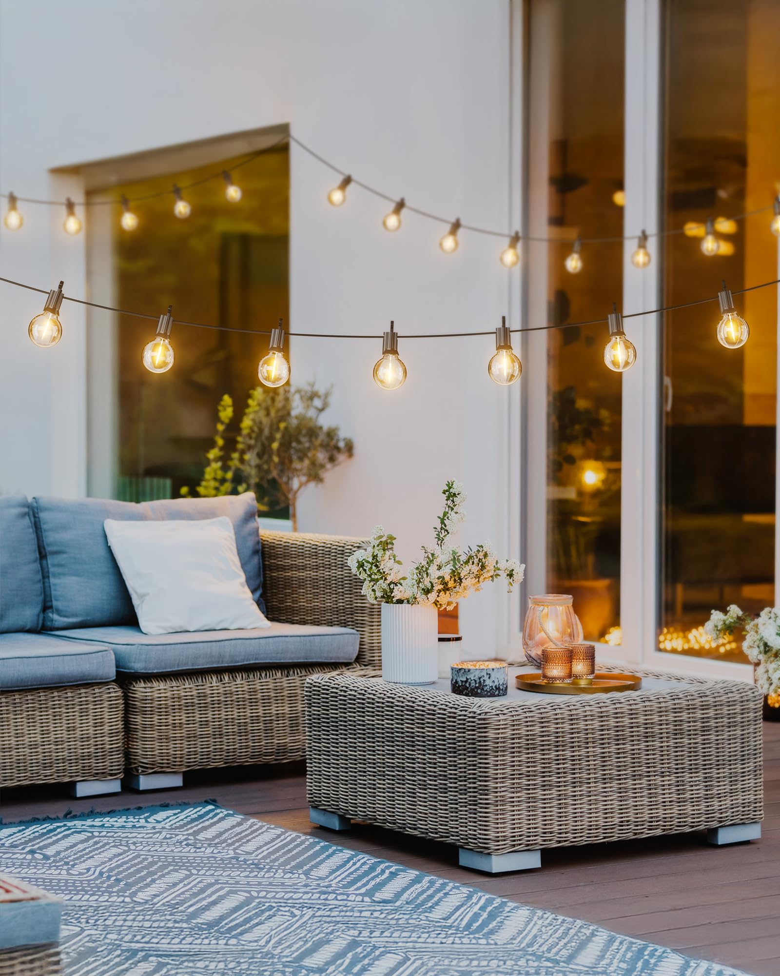 Brightown ideal for balconies, pergolas, patios, and festive outdoor gatherings.