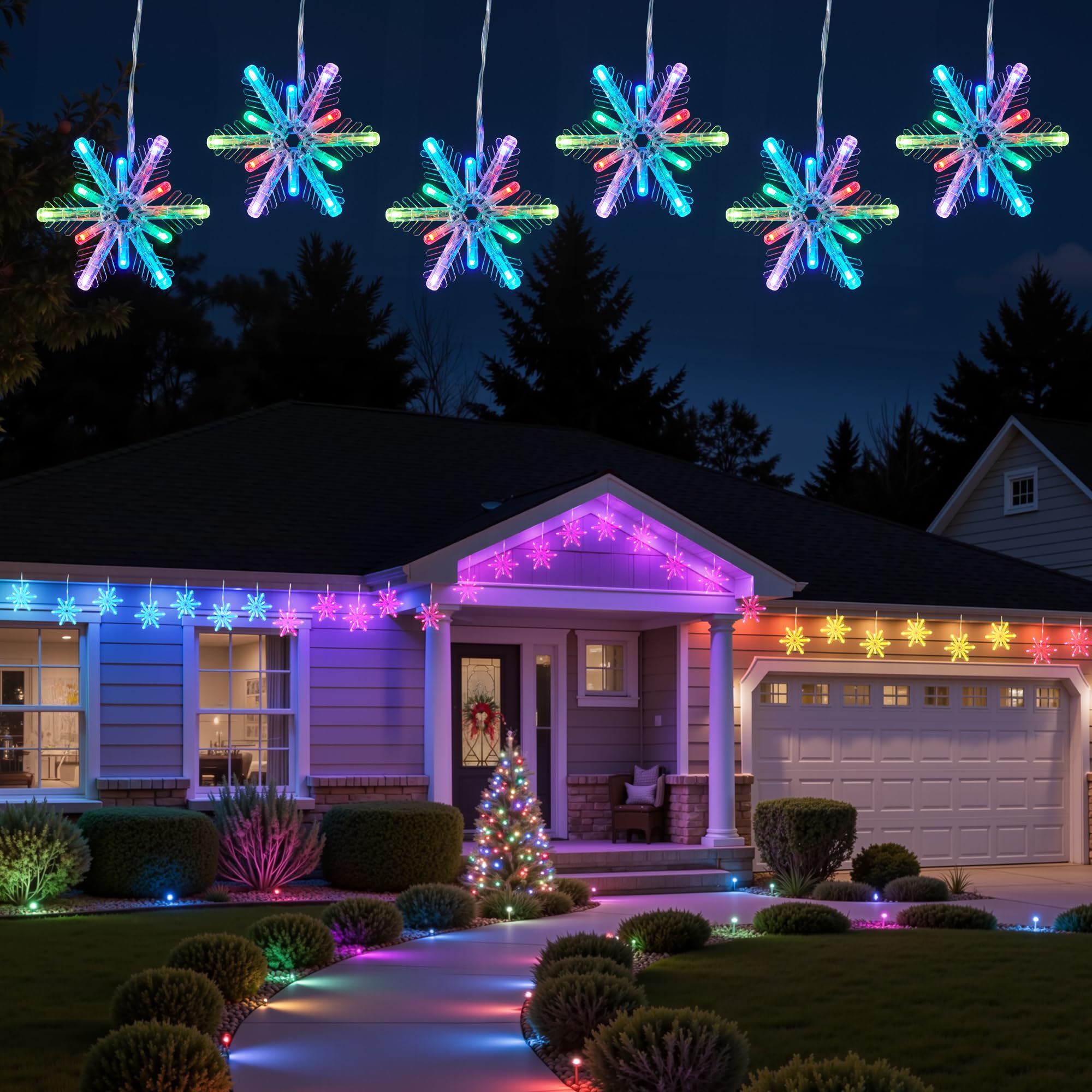 Brightown plug-in setup simplifies installation for rapid decorating results.