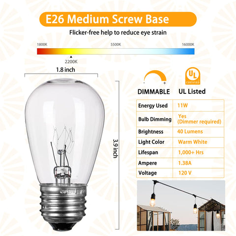Brightown S14 bulb in a living room setting for inviting atmosphere