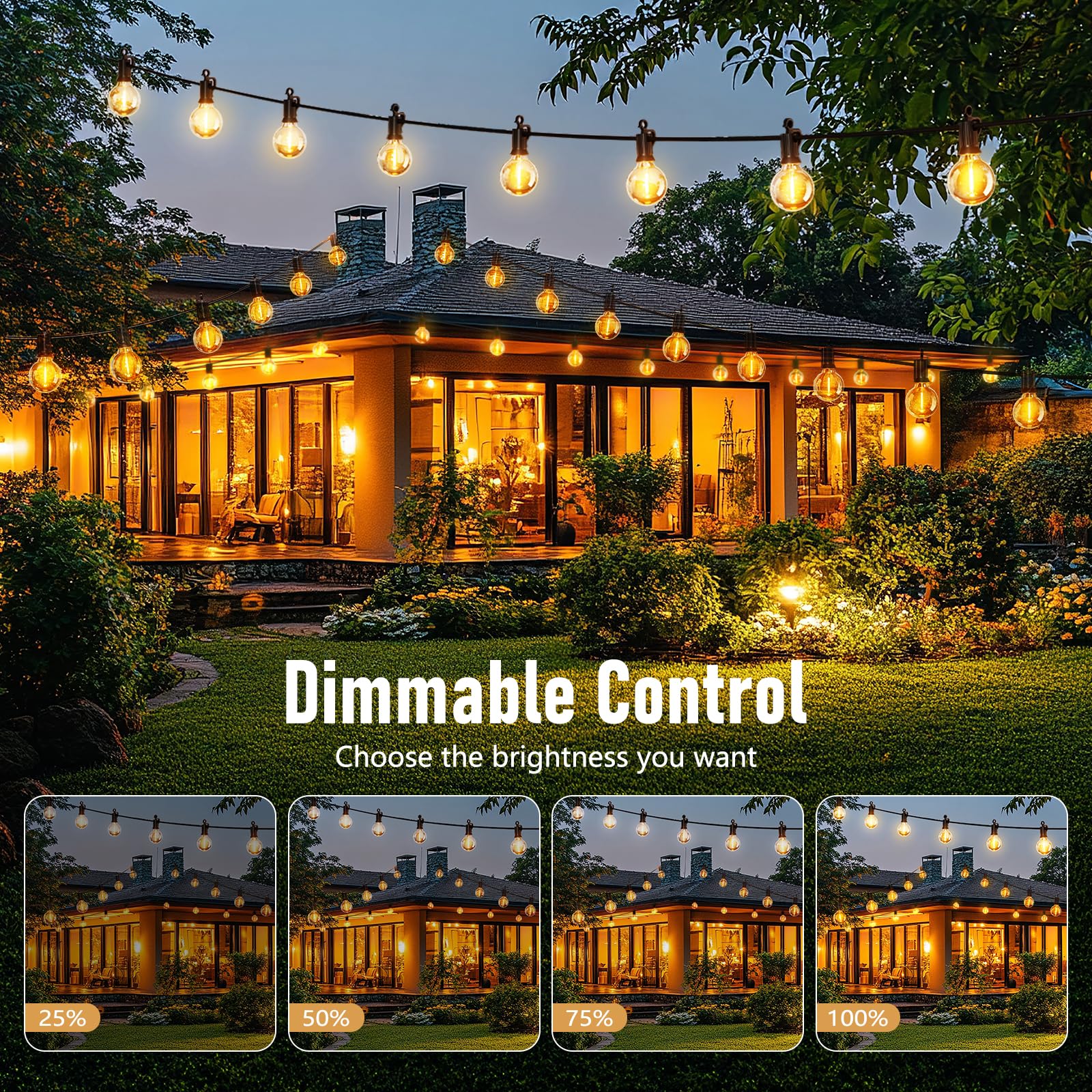 Brightown shatterproof LED globes for durable patio illumination