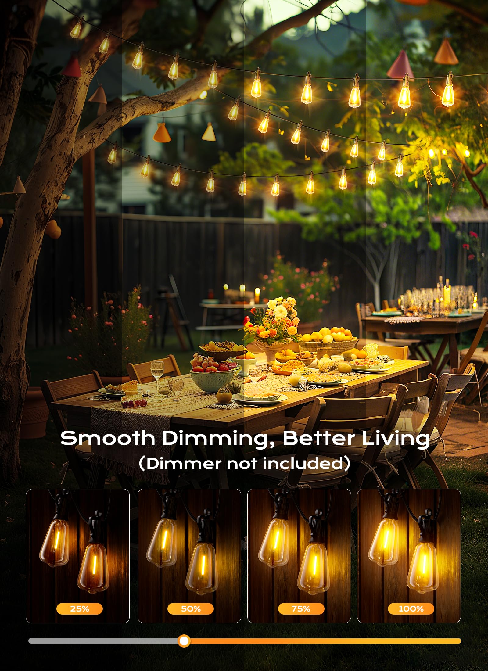 Brightown shatterproof PET bulbs ensure safe, durable lighting.