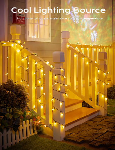 Brightown backyard setup shines with IP65 waterproof strawberry lights for durable use.