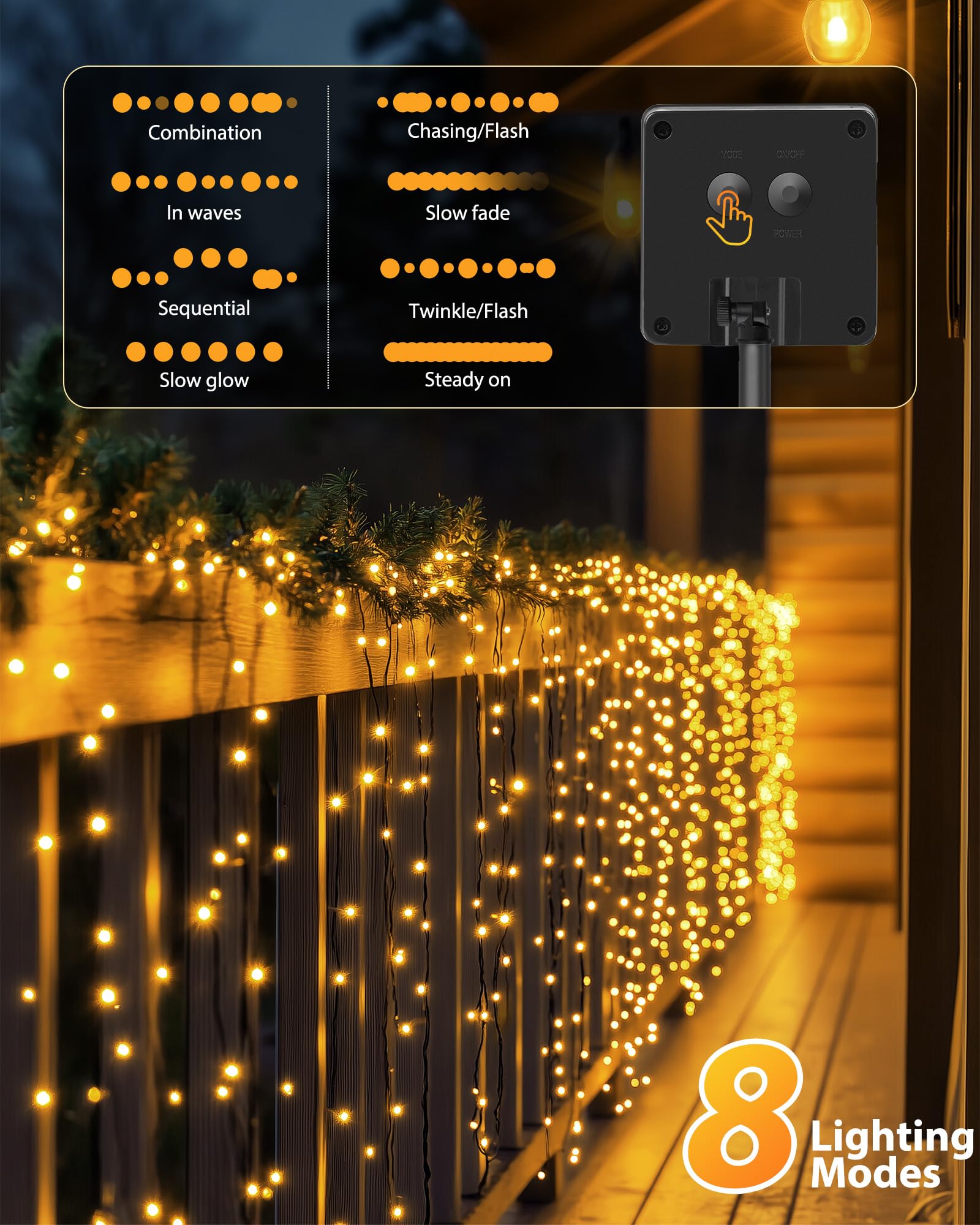 Brightown IP65 weatherproof solar lights resist rain and snow for year-round use.