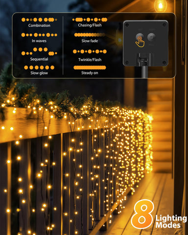 Brightown IP65 weatherproof solar lights resist rain and snow for year-round use.