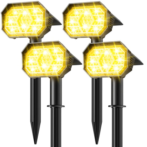 Brightown solar lights with 58 LED beads brighten pathways at night