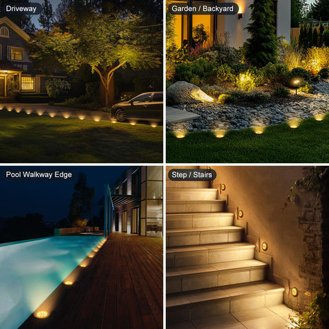Brightown Solar Lights provide pathway illumination for outdoor spaces.