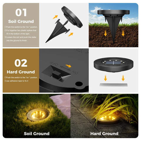 Brightown Waterproof outdoor lights withstand rain and heat for year-round use.