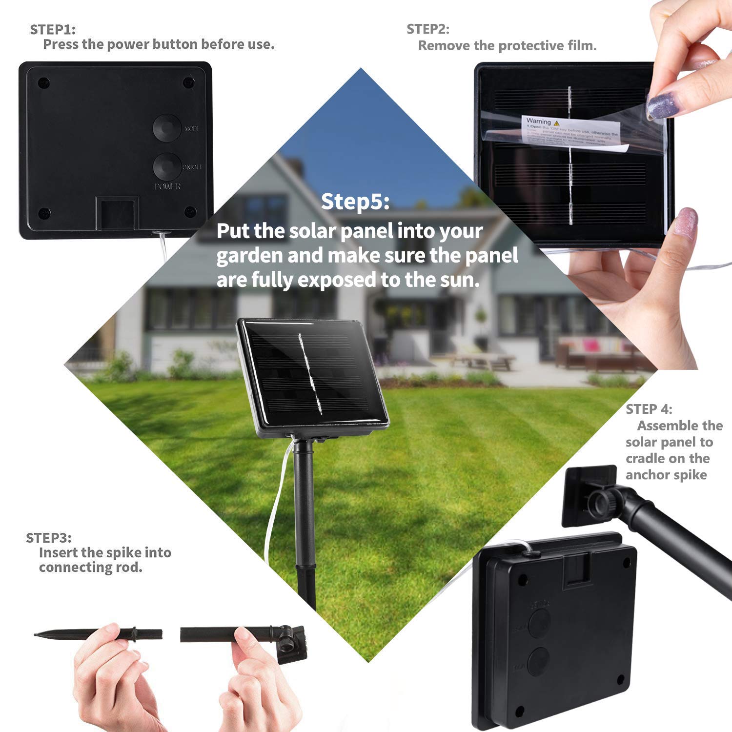 Brightown solar lights power-efficient yard decor for gatherings