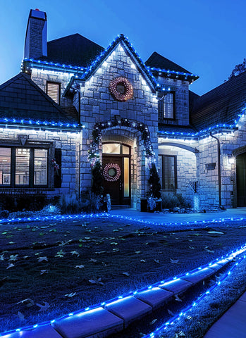 Brightown IP65 rope lights withstand rain for outdoor use.