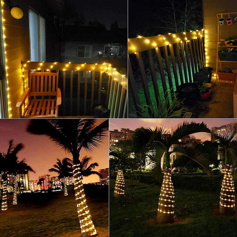 Pool-edge lighting with Brightown rope lights for safe ambience.