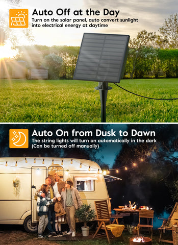 Brightown backyard ambience lights create relaxing patio atmosphere