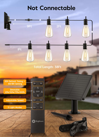 Brightown solar lights sunset glow offers energy-efficient evening lighting