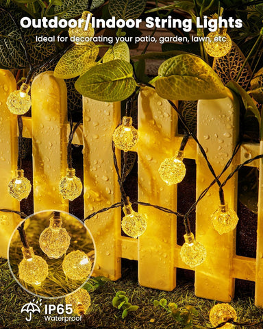 Brightown lights ideal for weddings, garden parties, and festive decor.