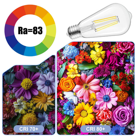 Brightown ST58 glass bulb close-up highlights clear, stylish cover.