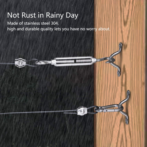 Brightown Stainless steel cable waterproof design ideal for outdoor or patio use.