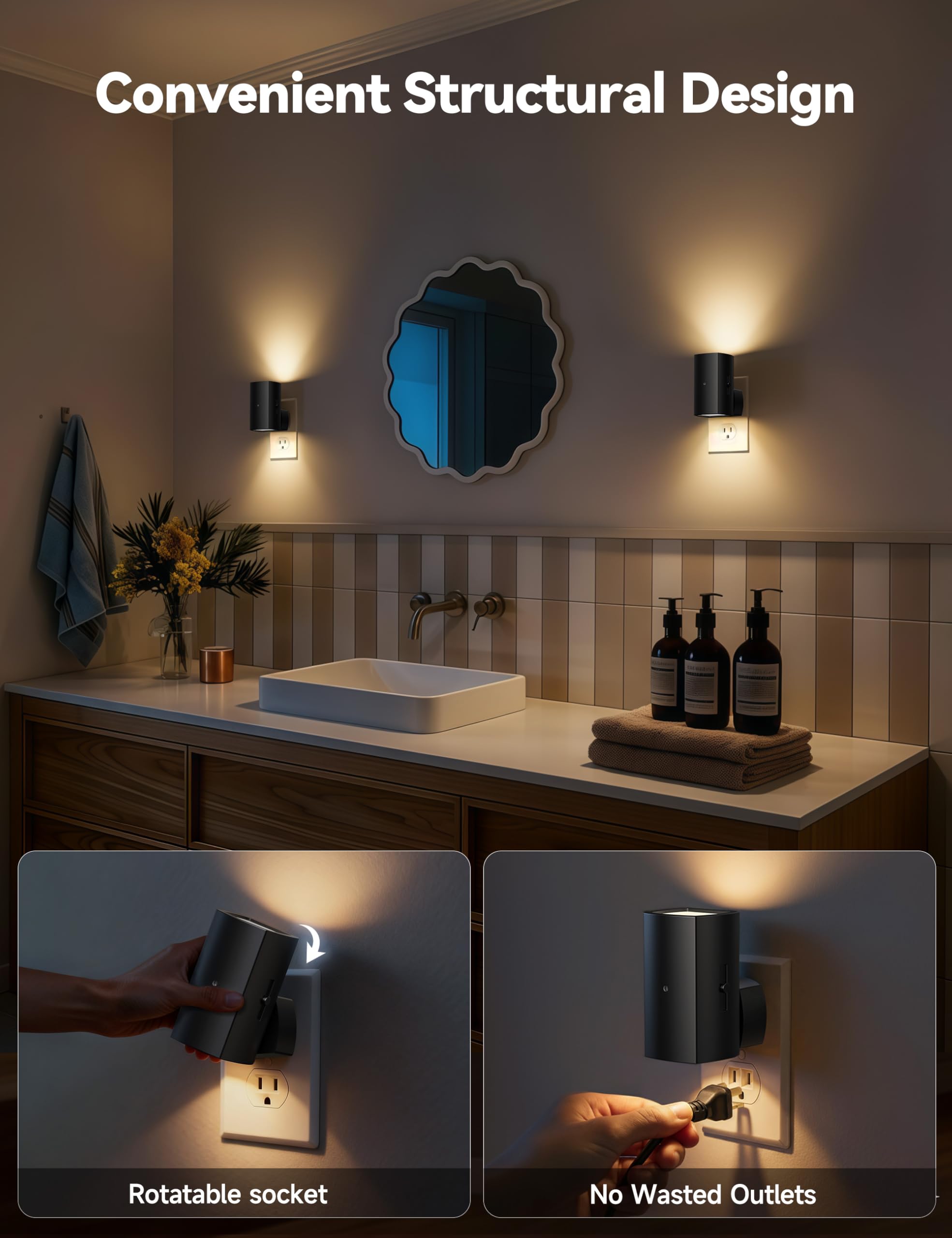 Brightown 2700K warm glow creates cozy, eye-friendly atmosphere.