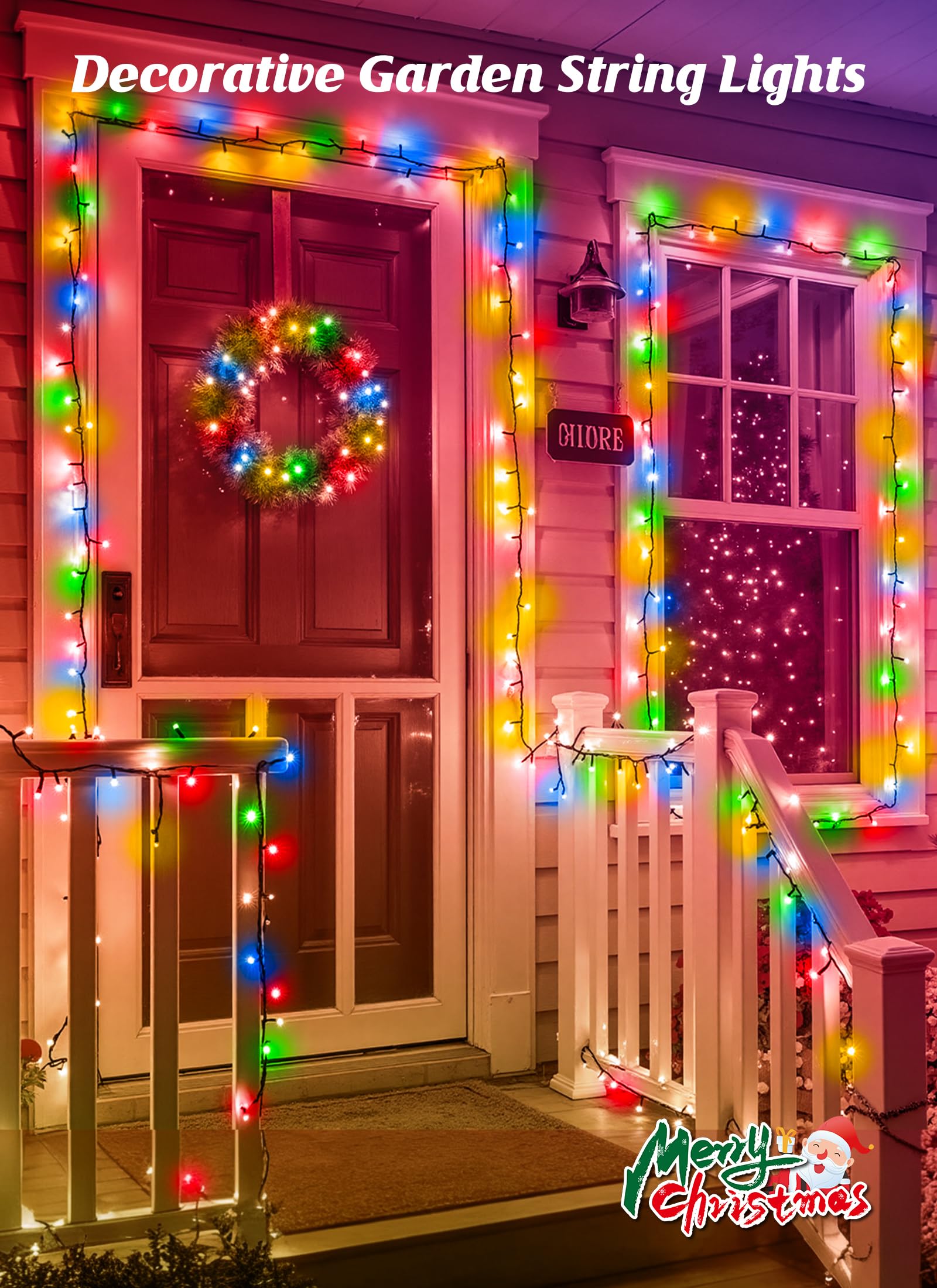 Brightown ideal for patios, trees, gardens; sets festive mood for holidays and events.