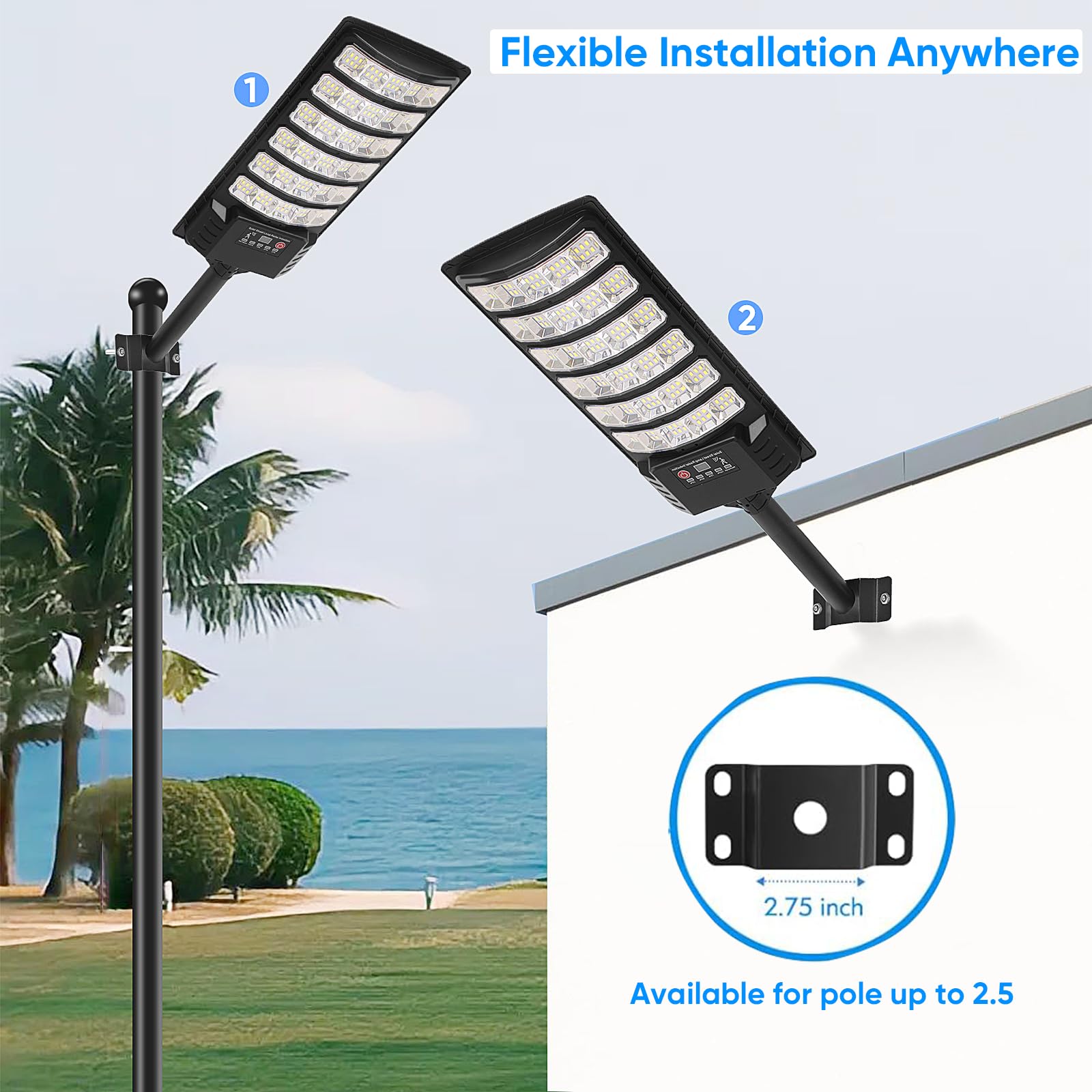 BrightWe IP65 weatherproof street light for all-weather outdoor use.