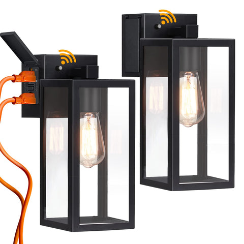 BrightWe outdoor light base with integrated GFCI outlet for safe power access