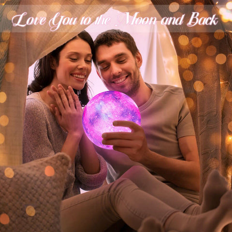 BRIGHTWORLD moon lamp touch ring in use for quick color change