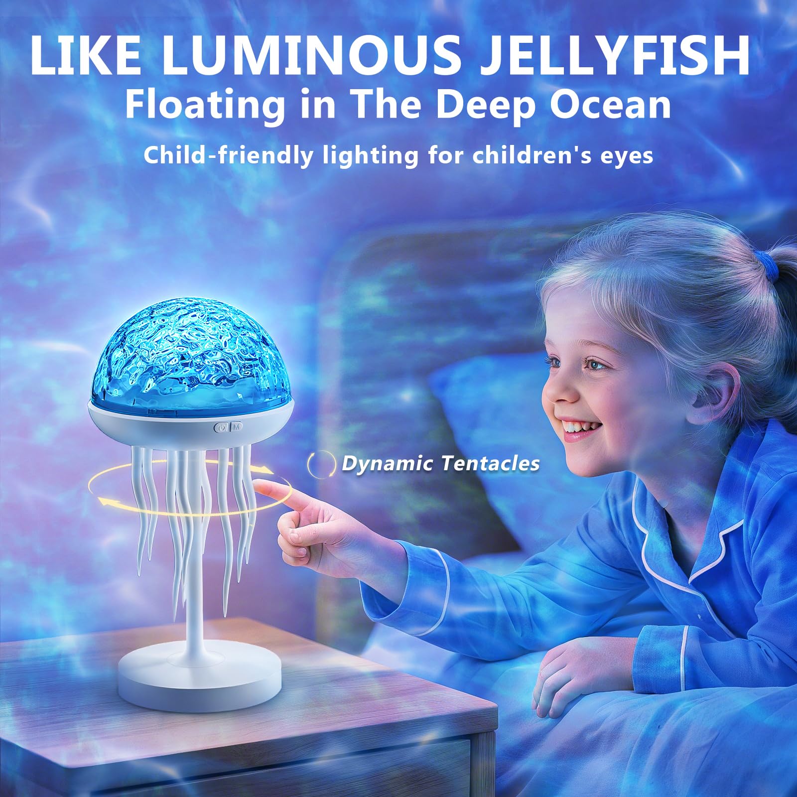 Brightworld lamp offers 7 colors for mood lighting and visuals.