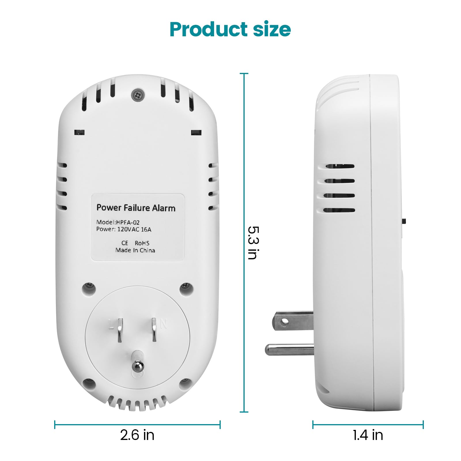 Briidea 16A rating covers most household appliances up to 120V.