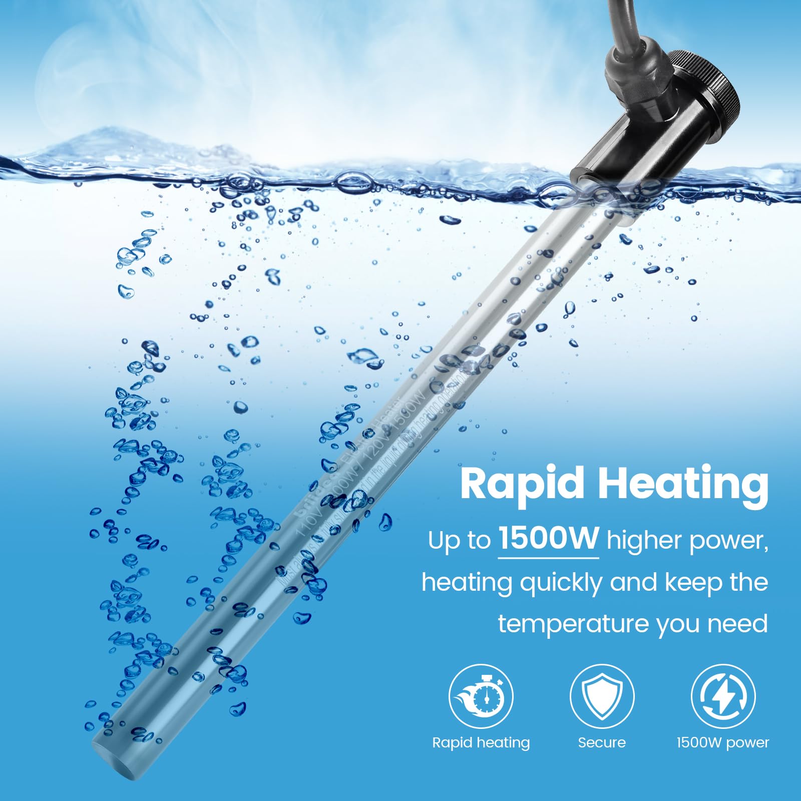 Briidea anti corrosion titanium heater design underlines durability